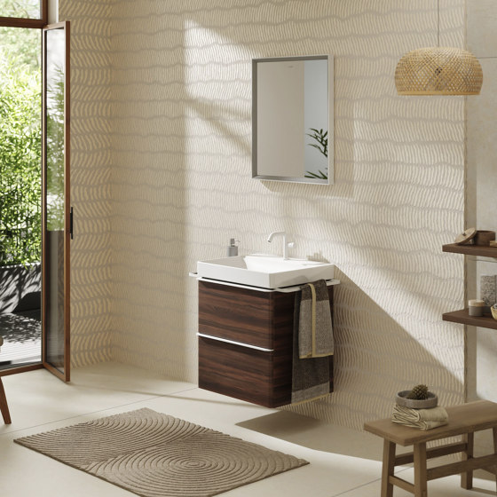 Xelu Q Base sottolavabo con 2 cassetti Rovere Naturale 780/475 per lavabo | Mobili lavabo | Hansgrohe