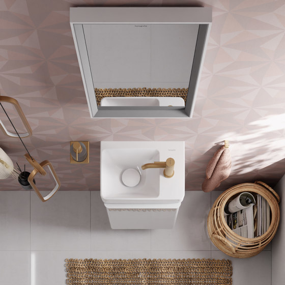 Xelu Q Base sottolavabo con 2 cassetti Rovere Naturale 780/475 per lavabo | Mobili lavabo | Hansgrohe