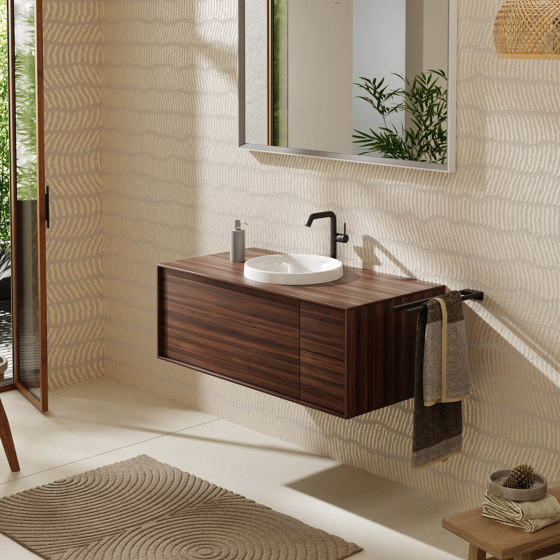 Xuniva S Vasque à poser 450/450 avec trou pour robinet et trop-plein | Lavabos | Hansgrohe