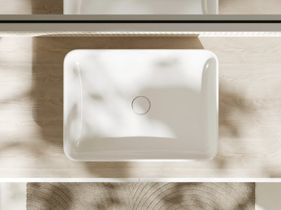 Xuniva S Lavabo sopratop 450/450 con foro rubinetteria e troppopieno, SmartClean | Lavabi | Hansgrohe