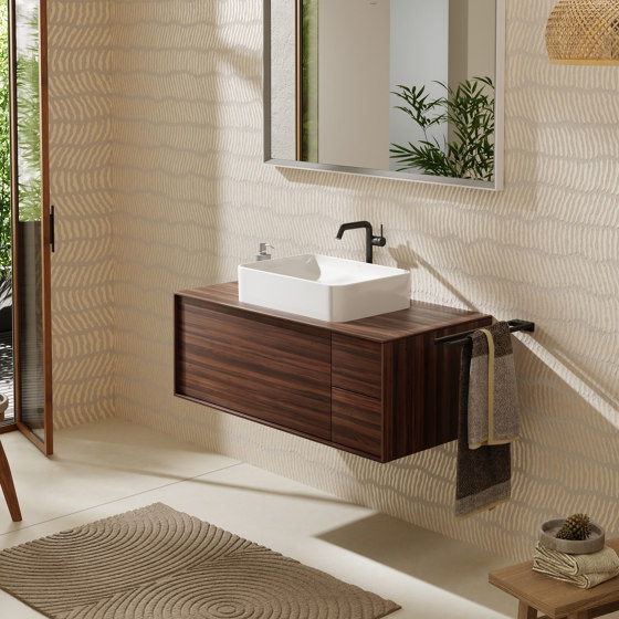 Xuniva S Vasque à poser 450/450 avec trou pour robinet et trop-plein | Lavabos | Hansgrohe