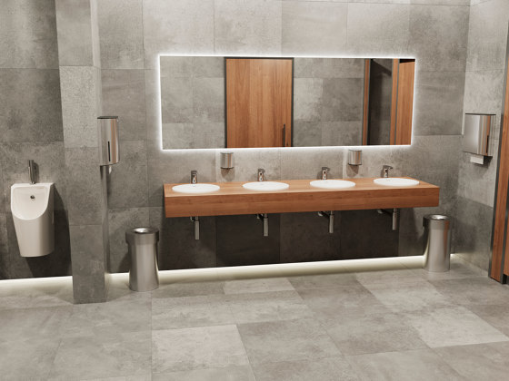 Xuniva S Lavabo tipo bol 450/450 con orificio para grifo y rebosadero | Lavabos | Hansgrohe