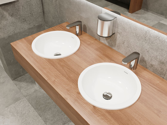 Xuniva Q Vasque à poser 550/400 sans trou pour robinet ni trop-plein | Lavabos | Hansgrohe