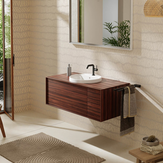 Xuniva S Vasque à poser 450/450 avec trou pour robinet et trop-plein | Lavabos | Hansgrohe