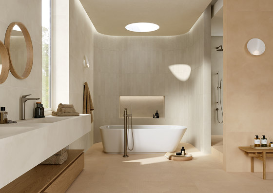 Calcecreta | Manto Bisque Naturale 7,5x60 | Piastrelle ceramica | Marca Corona