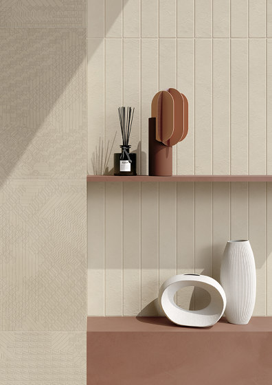 Longarine Calcecreta | Terracotta Naturale 7,5x60 | Piastrelle ceramica | Marca Corona