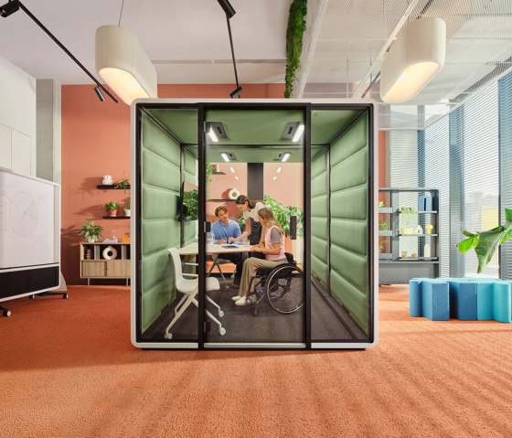 HushFree.Access.L | Orange | Office Pods | Hushoffice