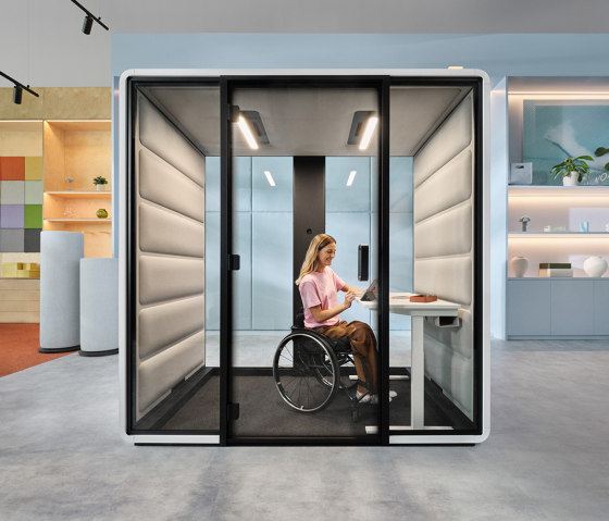 HushFree.Access.L | Light grey | Office Pods | Hushoffice