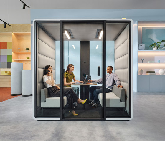 HushFree.Access.M | Orange | Office Pods | Hushoffice