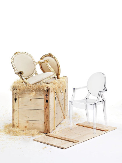 Louis Ghost (2 Chaises) Cristal | Chaises | Kartell