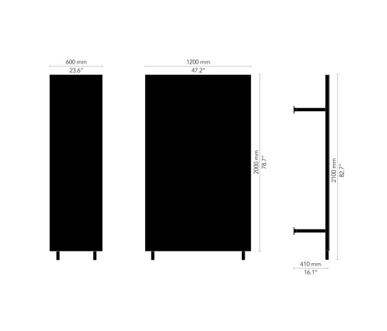 CHAT BOARD® Wardrobe - 60 cm | Appendiabiti | CHAT BOARD®