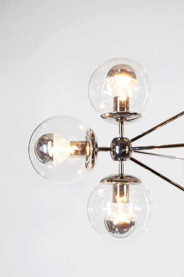 Modo Chandelier - 6 Sided, 21 Globes (Bronze/Smoke) | Suspended lights | Roll & Hill