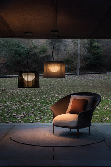 “Oh” lamp Lampada de terra rivestita | Lampade outdoor piantane | Expormim
