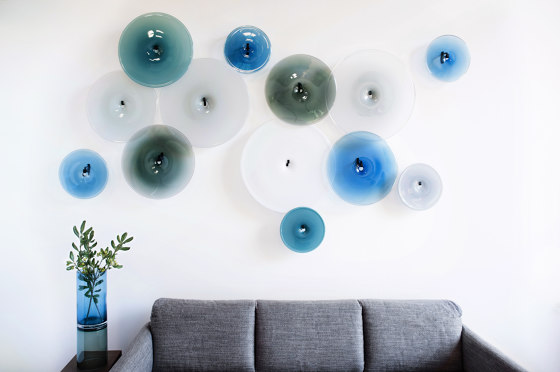 pool wallpiece blue palette dark oxidized | Wanddekoration | SkLO