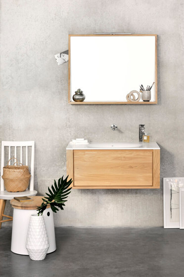 Qualitime Hanging structure & Corian Top | Meubles sous-lavabo | Ethnicraft