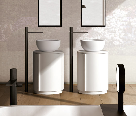 Arcadia Tiberino cabinet and round top | Vanity units | Ceramica Cielo