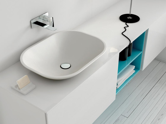 Ou Solidsurface semi-inset washbasin | Wash basins | Inbani