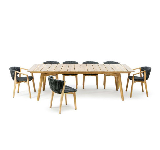 Knit Square dining table | Dining tables | Ethimo