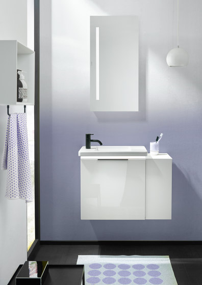 Eqio | Ceramic washbasin incl. vanity unit | Vanity units | burgbad