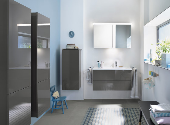 Essento | Mirror cabinet incl. LED lighting of washbasin | Mirror cabinets | burgbad