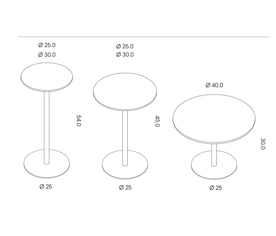 Petite table Ester en finition bronzée | Tables d'appoint | mg12