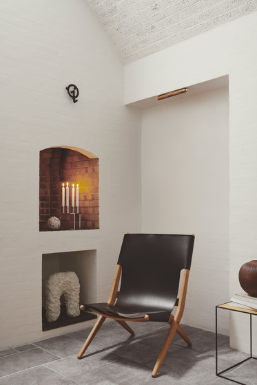 Saxe Chair, Black Stained Oak/Black Leather | Fauteuils | Audo Copenhagen