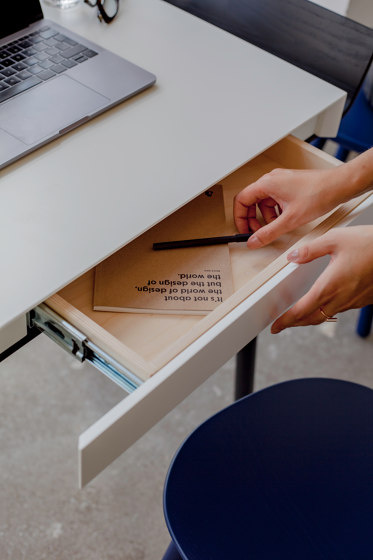 My Writing Desk, 2 drawers, oil-white | Escritorios | EMKO PLACE