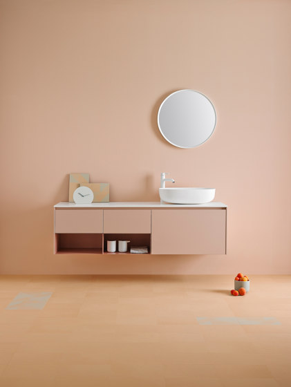 Ovalo Tapa con lavabo integrado en Corian® | Lavabos | Inbani