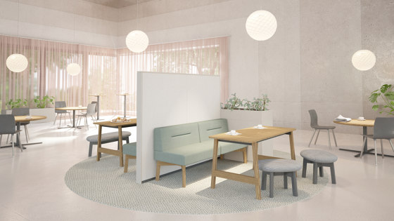 Partitioning system paravento | Sound absorbing table systems | ophelis