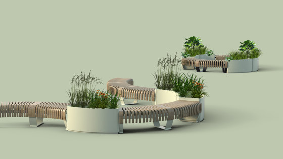 Planter Divider Crossroad 4 Small | Pots de fleurs | Green Furniture Concept