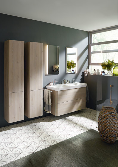 Iveo | Plan de toilette en céramique avec meuble sous-vasque | Meubles sous-lavabo | burgbad