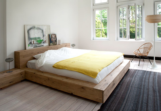 Madra | Oak bed - without slats - mattress size 180x200 | Letti | Ethnicraft