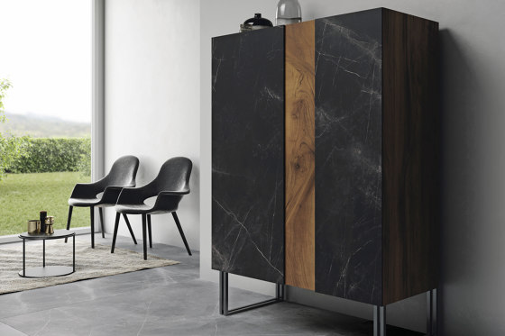 Storm MDi Negro Natural | Mineral composite panels | INALCO
