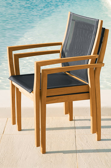 Horizon Armchair with Teak Seat & Back | Chairs | Barlow Tyrie