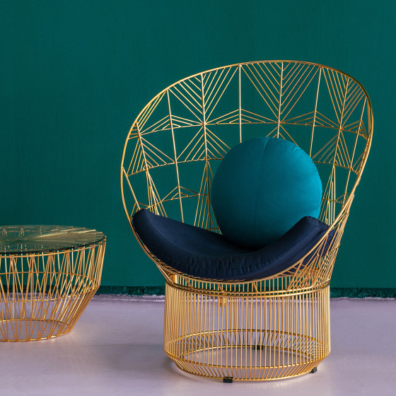 Peacock Lounge Chair - Pad and Pillow | Cojines para sentarse | Bend Goods