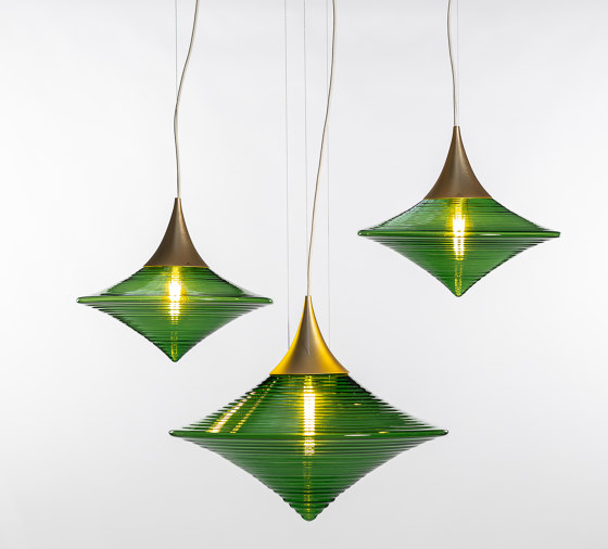 Disca L Opal White & Gold | Suspended lights | Hind Rabii