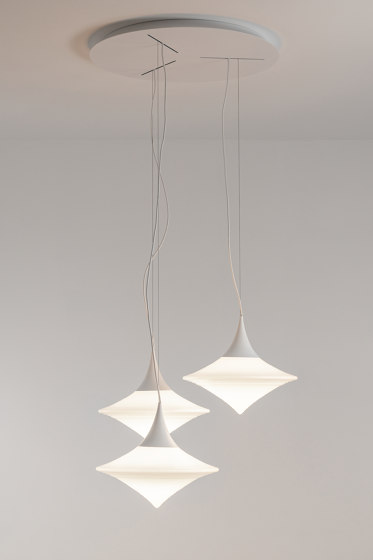 Disca L Opal White & Gold | Suspended lights | Hind Rabii
