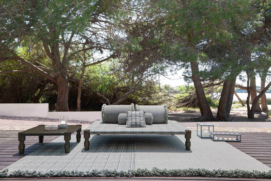 Garden Layers Big Mattress Diagonal almond-ivory | Seat cushions | GAN
