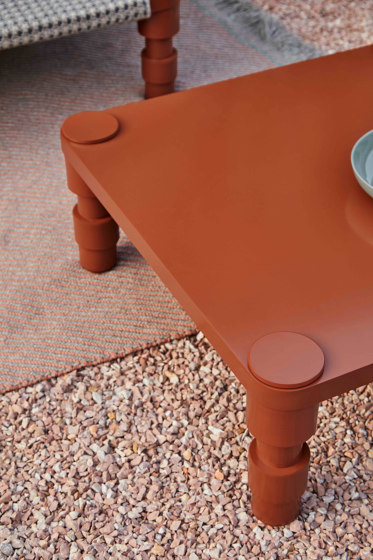 Garden Layers Doble Indian bed Tartan terracotta | Tagesliegen / Lounger | GAN