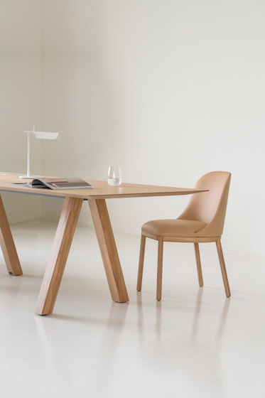 Butaca Aleta con base de madera & brazos | Sillones | viccarbe