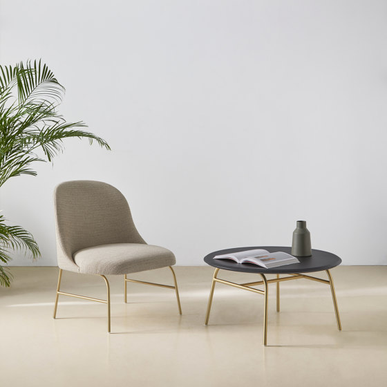 Butaca Aleta con base de madera & brazos | Sillones | viccarbe