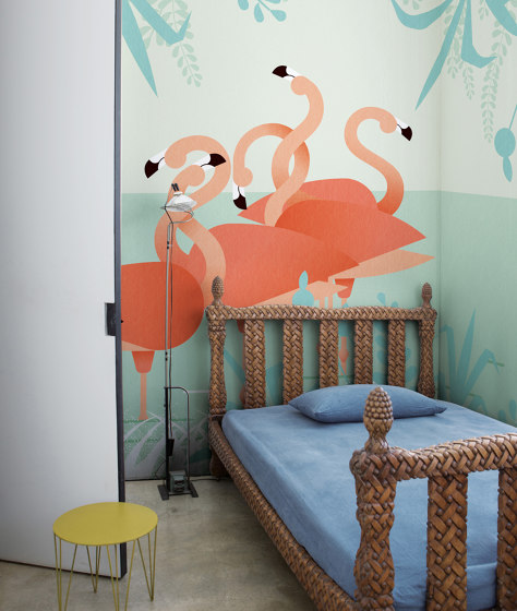 Flamingos | Revêtements muraux / papiers peint | LONDONART