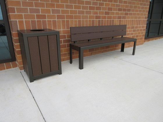 MLB1050B-W Backless Bench | Bancs | Maglin Site Furniture