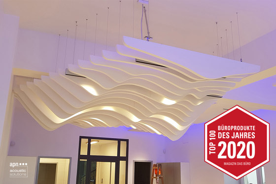APN Lamella Free A | Illuminated ceiling systems | apn acoustic solutions