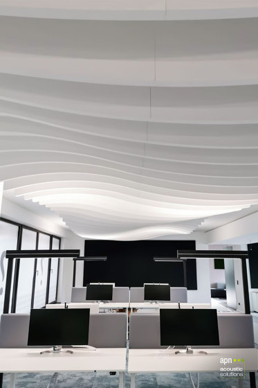 APN Lamella Wave A | Illuminated ceiling systems | apn acoustic solutions