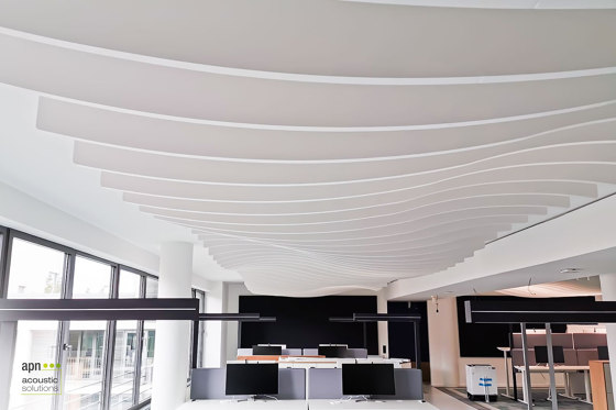 APN Lamella Wave A | Illuminated ceiling systems | apn acoustic solutions