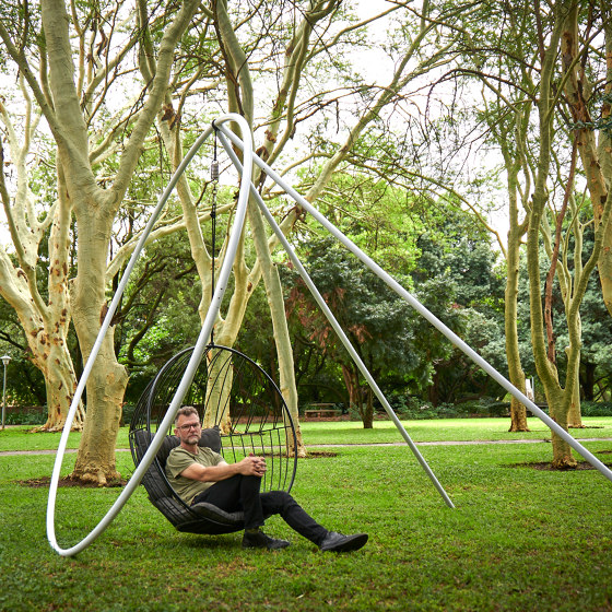 Bubble Hanging Chair Swing Seat - Sun Pattern | Swings | Studio Stirling