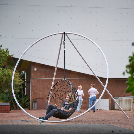Bubble Hanging Chair Swing Seat - Half And Half Pattern | Swings | Studio Stirling