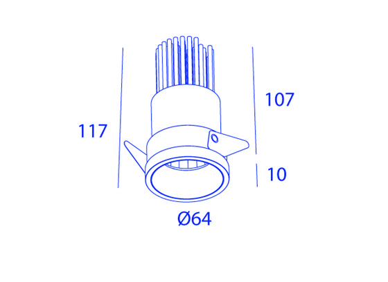 TUBED MINI LOW HALF IN 1X COB LED | Lampade sospensione | Orbit