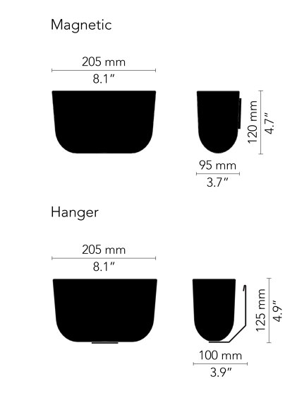 CHAT BOARD® Storage Unit Hanger - Black | Contenitori / Scatole | CHAT BOARD®